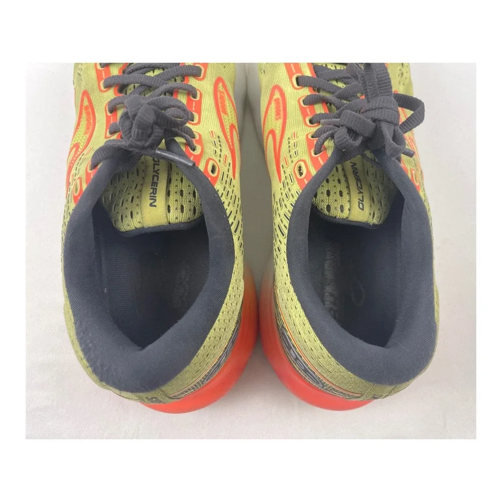 Brooks Glycerin 20 Mens Running Shoes Yellow Orange 1103821D725 Size 10 - Picture 10 of 11